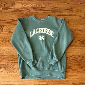 RARE green lacrosse sweatshirt